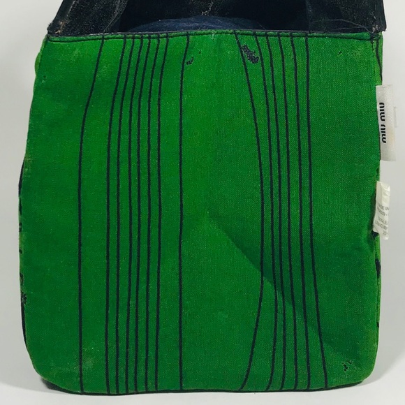 Miu Miu Vintage Green Flowered Purse - Picture 8 of 8
